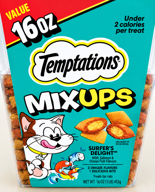 Temptations MixUps Surfer’s Delight Cat Treats, 16 oz